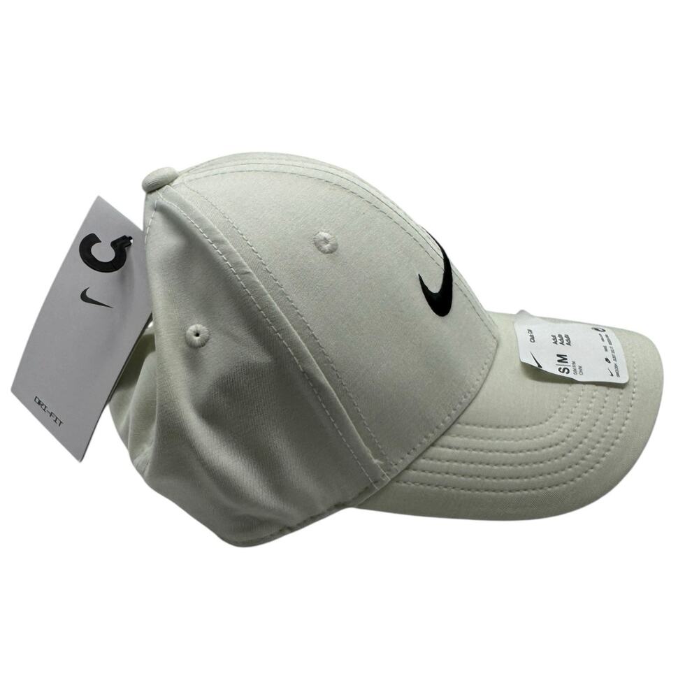 NWT NIKE Dri-Fit Club Cap Beige Adjustable Hat Unisex Adult Small Medium - Picture 2 of 8